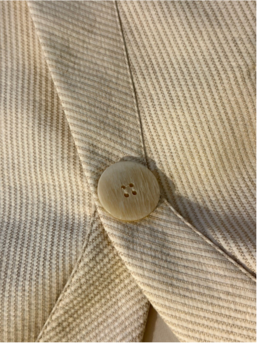 Lafayette 148 New York Pinstripe Beige/White Women’s Pant Suit Size 4 Reg $899 - Picture 10 of 16